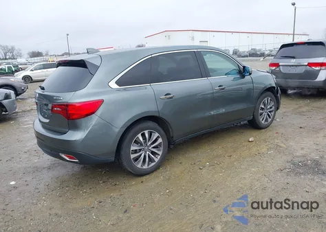 2015 Acura Mdx Technology Package z USA, uszkodzony, nr VIN 5FRYD3H41FB013946
